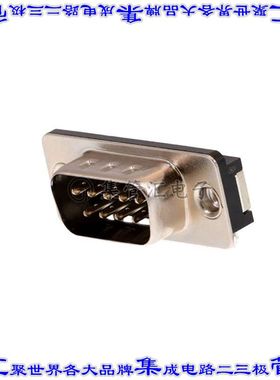 190-009-113L537 连接器9POS插头公引脚2排D-Sub面板安装通孔直角