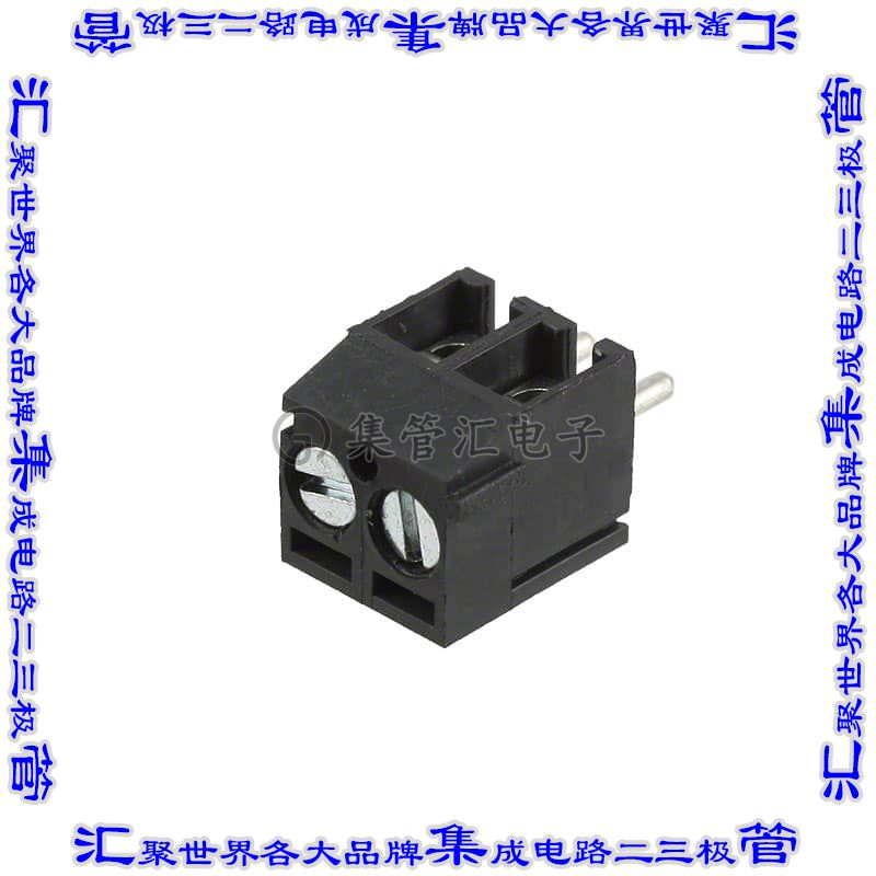 OSTTE020104 线对板连接器2POS接线端子3.5mm通孔水平带板