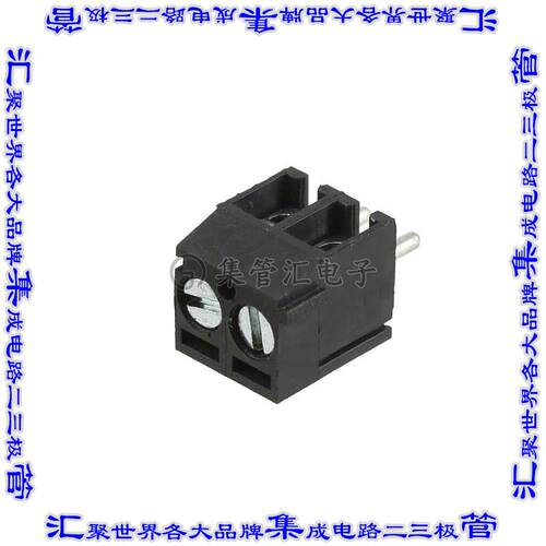 OSTTE020104 线对板连接器2POS接线端子3.5mm通孔水平带板