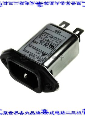 10GEEG3E-R 电源接入连接器3POS插座公型片状插脚IEC320-C14面板