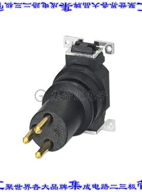 1412248 圆形连接器3POS插头公引脚焊接镀金表面贴装