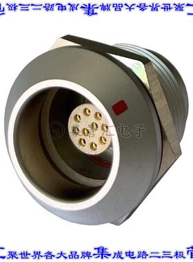 MMI-M1RSG10S-IP67 圆形连接器10POS插座母插口焊杯镀金面板安装