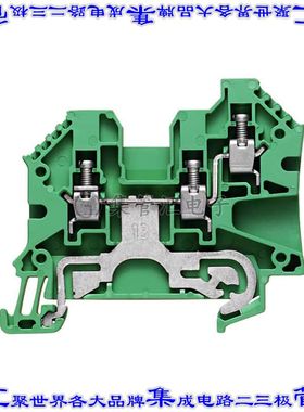 1905120000 端子块连接器3POS接地地面6.1mm绿色黄色10-30AWG