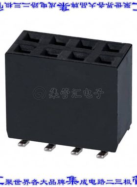 NPTC042KFMS-RC 针座连接器8POS插座2排2.54mm母形插口表贴SMD锡