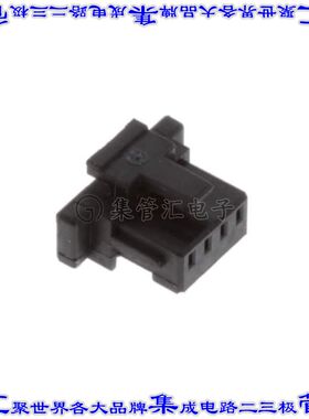 2367198-4 矩形连接器外壳4POS插座1mm母形插口黑色自由悬挂