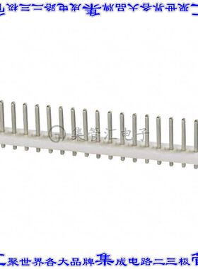 1-640383-7 针座连接器17POS接头3.96mm公形插针通孔直针锡