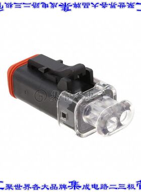 AT06-2S-LED24V01 矩形连接器外壳2POS插头母形插口黑色自由悬挂