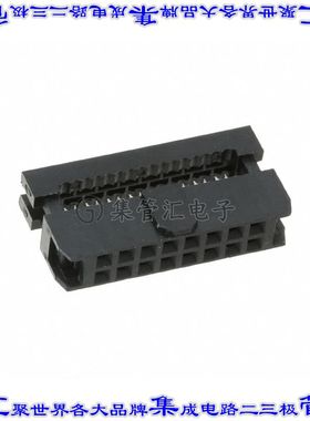 AWP2 16-7240 矩形连接器16POS插口2排2mm母插口黑色IDC镀金自由