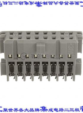 CHG-2016-J01010-KEP 矩形连接器16POS插座2排2.54mm母插口灰色ID