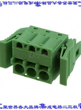 1808572 端子块连接器3POS插头母插口5.08mm绿色自由悬挂