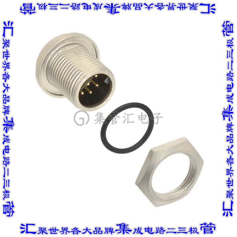 SF7282-8PG-3ES 圆形连接器8POS插座公形引脚焊杯镀金面板安装