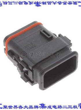 AT16-18SE-SR02 矩形连接器外壳18POS插头3排母形插口黑色自由悬