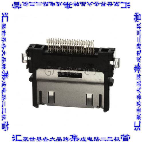 DD2B040HA2R500 插拔式连接器40POS插头多用途表面贴装直角焊接镀