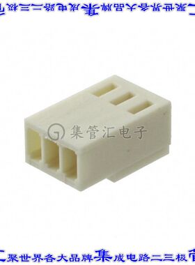 61900311621 矩形连接器外壳3POS插座2.54mm母形插口米色自由悬挂