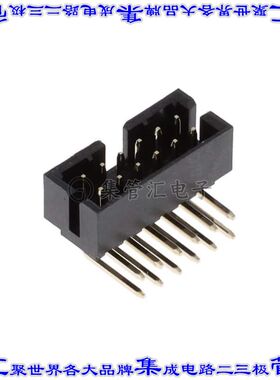 G8231220YBEU 针座连接器12POS接头2排2mm公形插针通孔直角镀金
