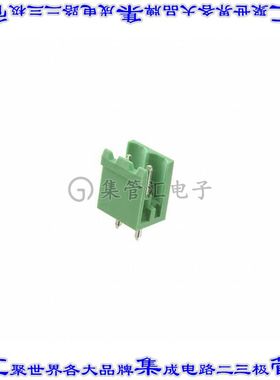 EBPA-02-C 端子块连接器2POS接头公引脚带罩5mm绿色垂直通孔