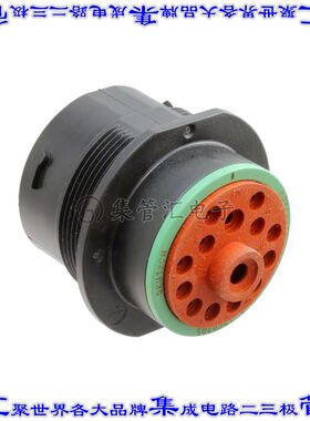 HDP24-24-14PN 圆形连接器14POS插座外壳用于公插针黑色面板安装