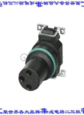 1412250 圆形连接器3POS插件母插口焊接镀金表面贴装