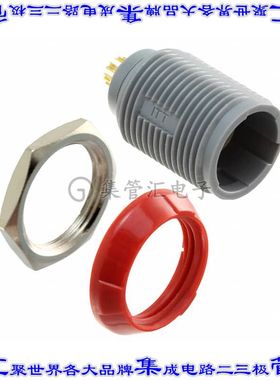 PLB1G220008 圆形连接器8POS插座母插口焊杯镀金面板安装