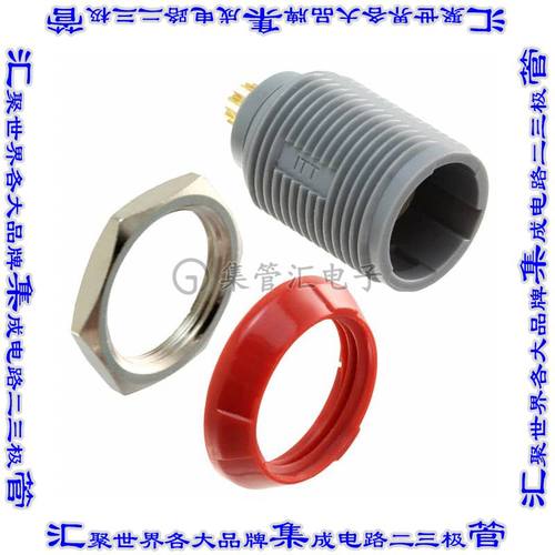 PLB1G220007 圆形连接器7POS插座母插口焊杯镀金面板安装