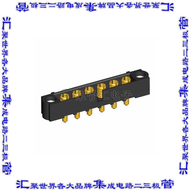 M80-5000000M1-06-331-00-000 针座连接器6POS接头4mm公形插针通