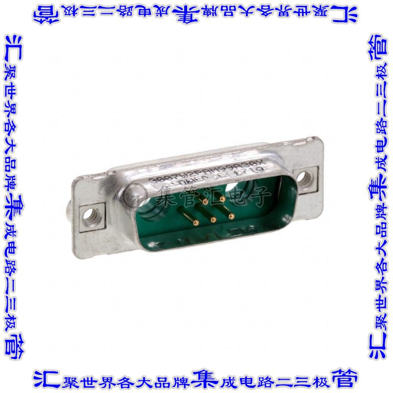 3007W2PAM99A30X 连接器7(5+2同轴或电源)插头公引脚2排D-Sub组合