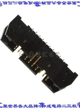 102154-4 针座连接器20POS接头2排2.54mm公形插针通孔直针镀金