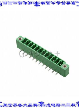395066012 0395066012端子块连接器12POS接头公引脚带罩3.5mm绿色