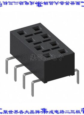 HLE-104-02-F-DV-PE-BE 针座连接器8POS插座2排2.54mm母形插口通