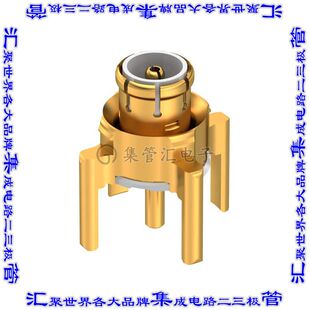 同轴连接器MMBX插头公引脚焊接50欧姆通孔 R223435000