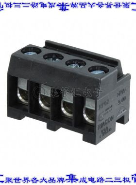 31007104 端子块连接器4POS无罩接头的插头5mm黑色自由悬挂