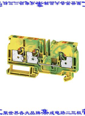 1991850000 端子块连接器3POS接地地面8.1mm绿色黄色8-22AWG