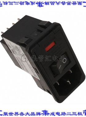 6609963-5 电源接入连接器3POS插座公插片模块IEC320-C14面板安装