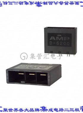 2-353082-2 针座连接器3POS接头10.16mm公形插针通孔直针镀金