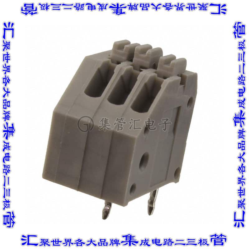 EB59A-03-V 线对板连接器3POS接线端子2.5mm通孔水平带板