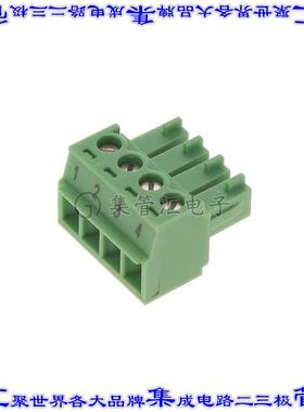 1840722 端子块连接器4POS插头母插口3.81mm绿色自由悬挂