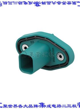 2355844-1 矩形连接器1POS接头公引脚蓝色压接锡面板安装