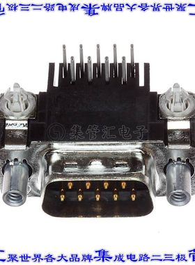 5747832-6 连接器9POS插头公引脚2排D-Sub通孔直角