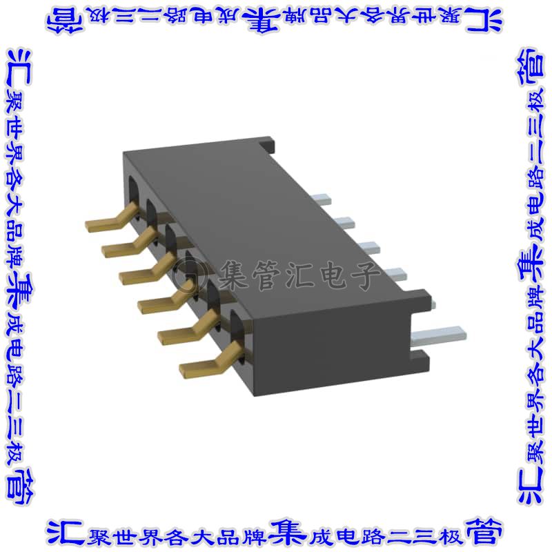 MMS-106-02-F-SH-TR 针座连接器6POS插座2mm母形插口表贴SMD镀金