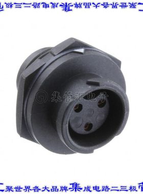 BD-03RMFS-QC8001 圆形连接器3(数据)插座母插口焊杯镀金面板安装