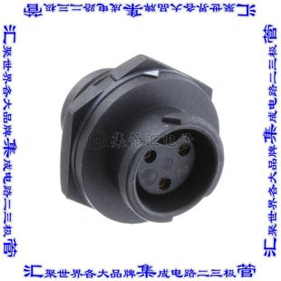 BD-03RMFS-QC8001 圆形连接器3(数据)插座母插口焊杯镀金面板安装