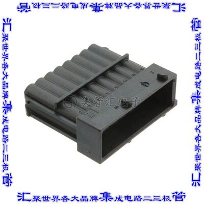 1-964449-1 矩形连接器外壳16POS插头2排5mm公形引脚黑色自由悬挂
