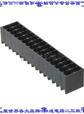 1787344 端子块连接器32POS接头公引脚带罩2排3.5mm黑色垂直通孔