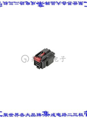 348944001 0348944001矩形连接器外壳8POS插座2排1.8mm母形插口黑