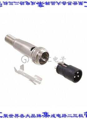 SL413MX 圆形连接器3POS插座公形引脚焊杯银自由悬挂