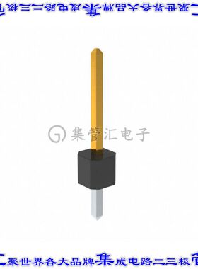 PBC01SFAN 针座连接器1POS分离式公形插针通孔直针镀金