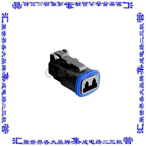 PX0105S02BK 矩形连接器外壳2POS插头母形插口黑色自由悬挂