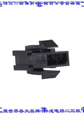 430200200 0430200200矩形连接器外壳2POS插头2排公形引脚黑色面