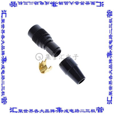 HR10A-7P-6P(77) 圆形连接器6POS插头公引脚焊杯镀金自由悬挂