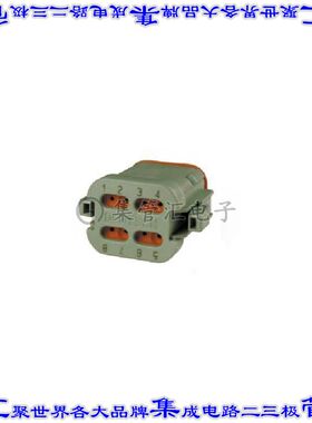 DT06-08SC-EP06 矩形连接器外壳8POS插头2排母形插口绿色自由悬挂